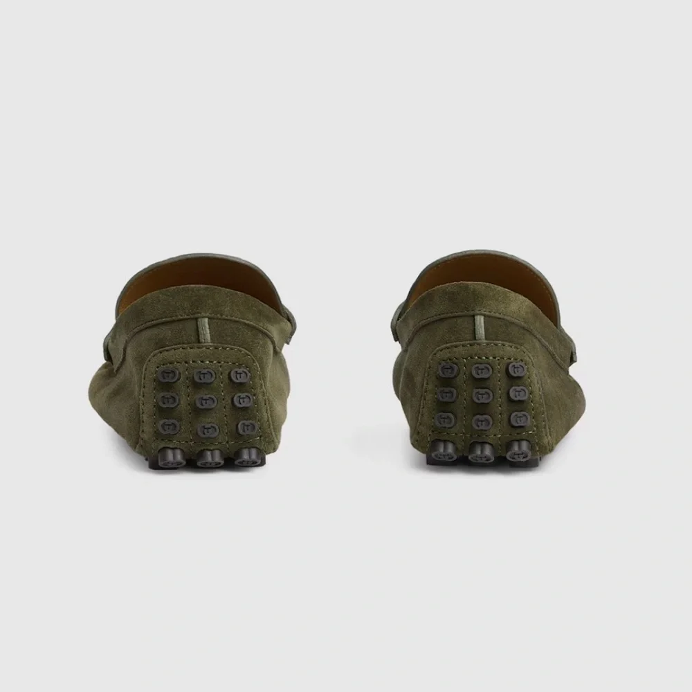 Gucci Horsebit Suede Loafer, Green 9.5 - Picture 8 of 12